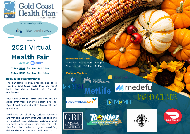 Gold Coast Health Plan Virtual Health Fair